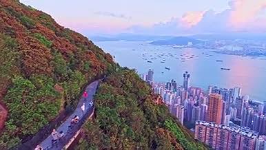 香港CBD维多利亚港湾最新4K原创航拍视频的预览图